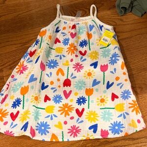 Primary Multicolor Floral Kids Dress